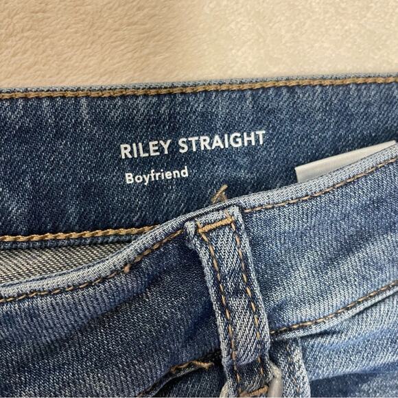 NWT New DL1961 Riley Straight Boyfriend Jean in Adams Wash Size 32 - Picture 5 of 10